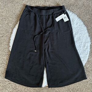 Retrology Pants Cropped New Black Womens Size XL